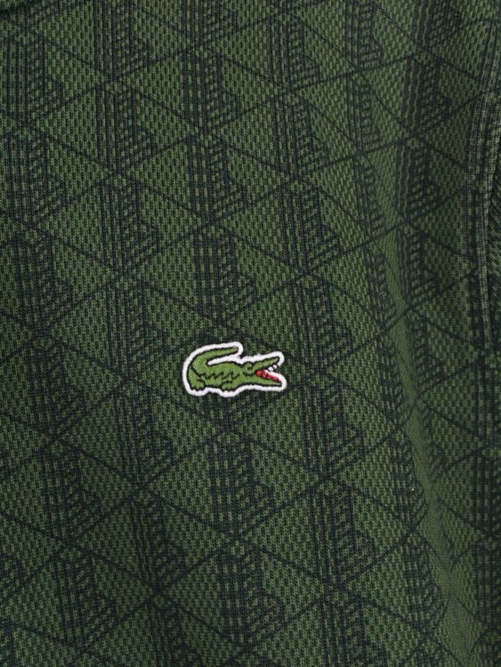 Lacoste Hoodie, grün, gemustert, Gr.XL - Pullover - 2ND STORY