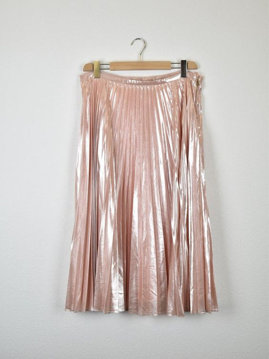 Lauren Ralph Lauren Plissee - Rock in Metallic - Rosé, Gr.42 - Rock - 2ND STORY