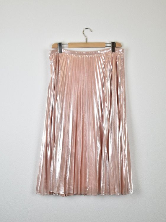 Lauren Ralph Lauren Plissee - Rock in Metallic - Rosé, Gr.42 - Rock - 2ND STORY