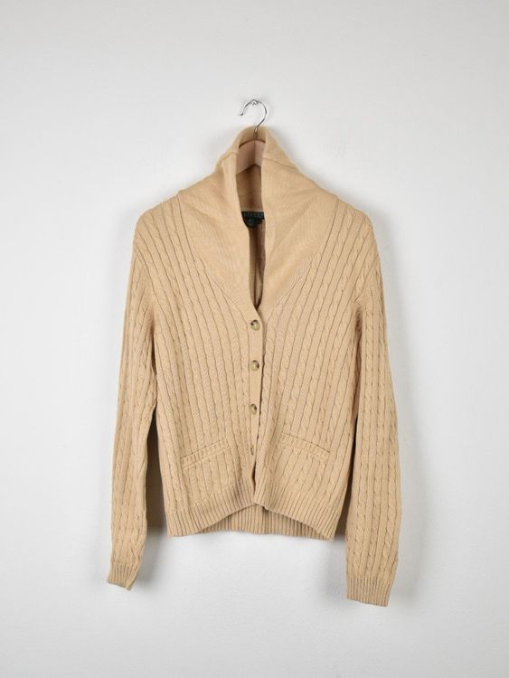 Lauren Ralph Lauren Strickjacke, Gr.L, 100% Baumwolle - Strickjacke - 2ND STORY