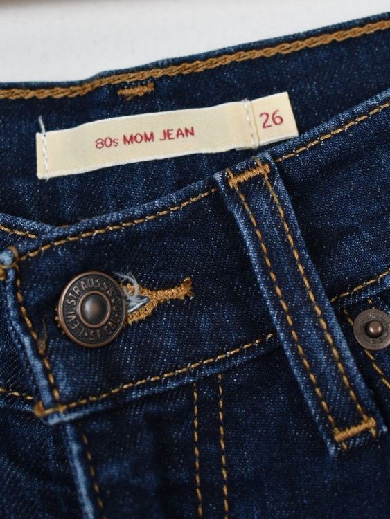 Levi's 80's Mom Jeans, dunkelblau, Gr.26/30 - Jeans - 2ND STORY