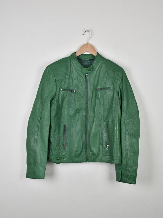 Lindgrøn Copenhagen Lederjacke, Gr.42, ungetragen - Lederjacke - 2ND STORY