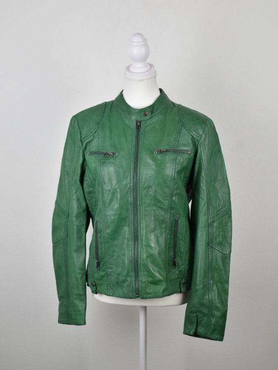 Lindgrøn Copenhagen Lederjacke, Gr.42, ungetragen - Lederjacke - 2ND STORY