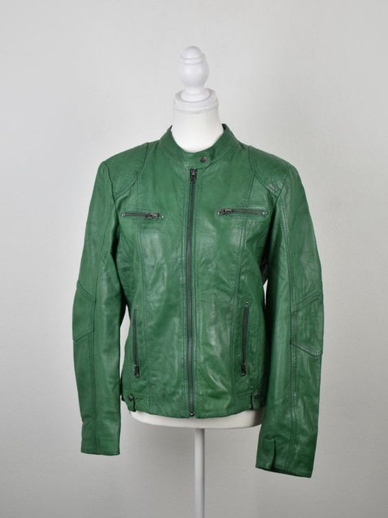 Lindgrøn Copenhagen Lederjacke, Gr.42, ungetragen - Lederjacke - 2ND STORY