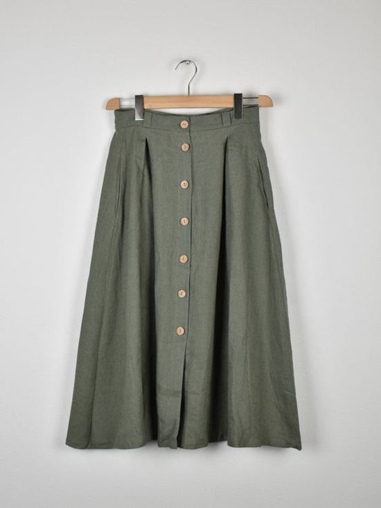 Linen Handmade Studio Rock, 100% Leinen, Gr.36 - Rock - 2ND STORY