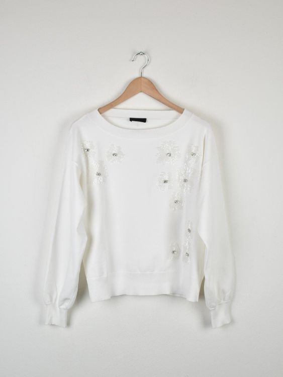 Liu Jo Pullover, Gr.36/38, mit Steinchen besetzt - Pullover - 2ND STORY