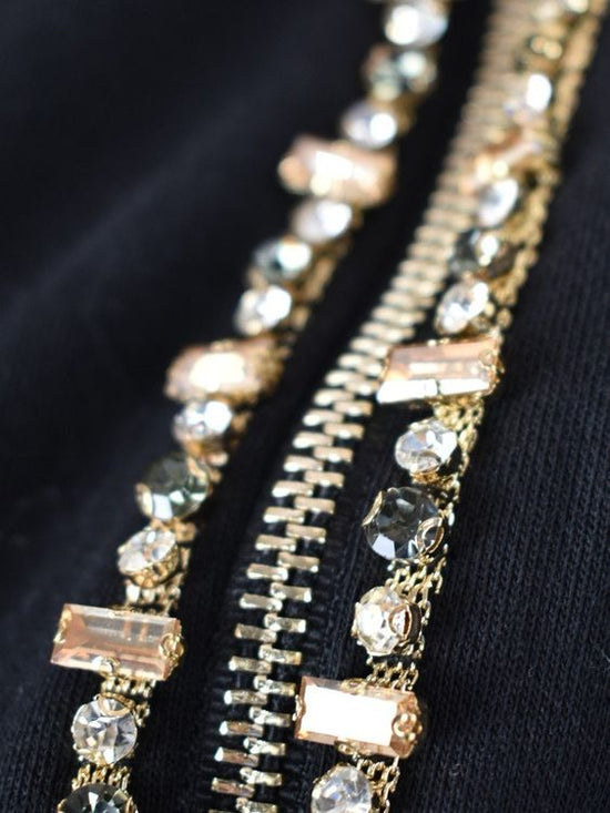 Liu Jo Sweatjacke Gr.36/38, mit Steinchen - Jacke - 2ND STORY