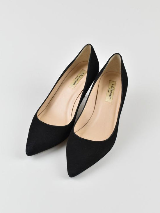 L.K. Bennett Suede Pumps, Gr.38, schwarz