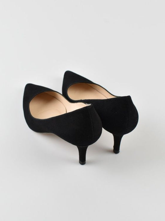 L.K. Bennett Suede Pumps, Gr.38, schwarz