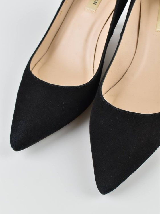 L.K. Bennett Suede Pumps, Gr.38, schwarz