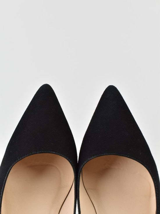 L.K. Bennett Suede Pumps, Gr.38, schwarz