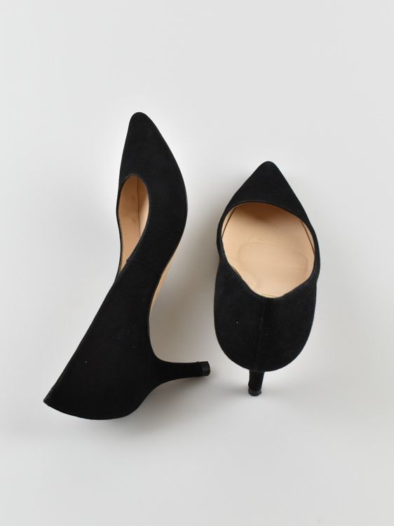 L.K. Bennett Suede Pumps, Gr.38, schwarz