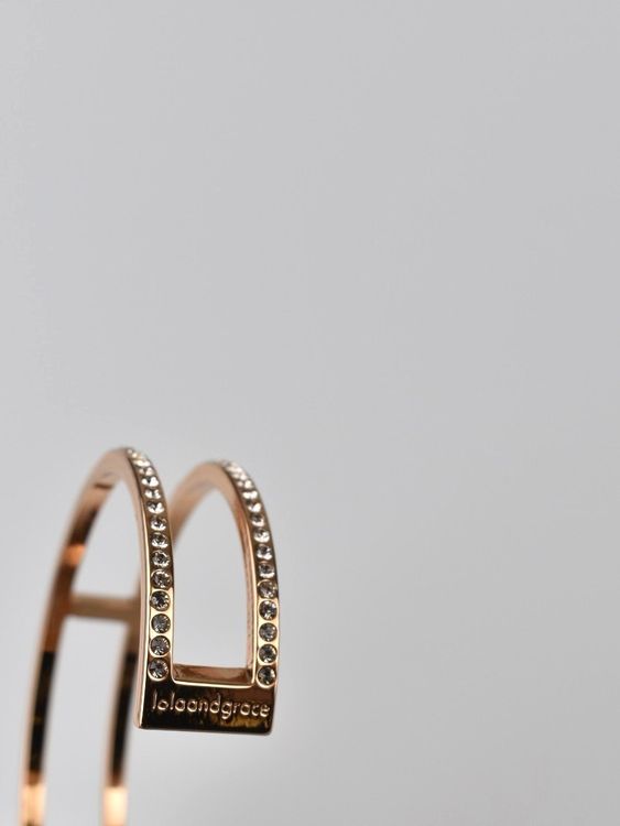 Lolaandgrace Armband, roségold, Edelstahl mit Steinchen - armband - 2ND STORY