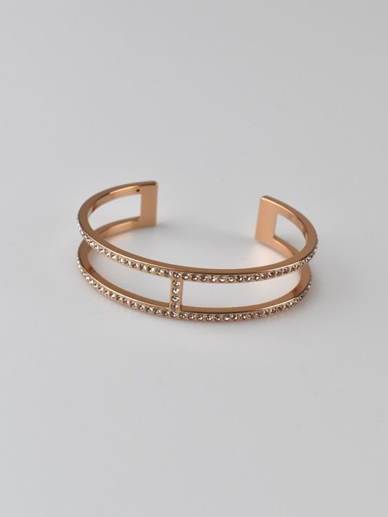 Lolaandgrace Armband, roségold, Edelstahl mit Steinchen - armband - 2ND STORY