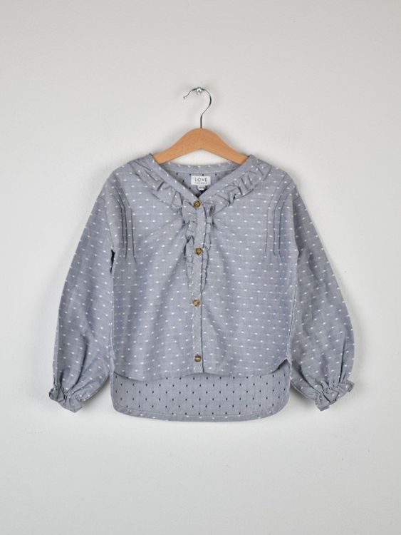 Love Kidswear Bluse, neu, Gr.110/116, Organic Cotton