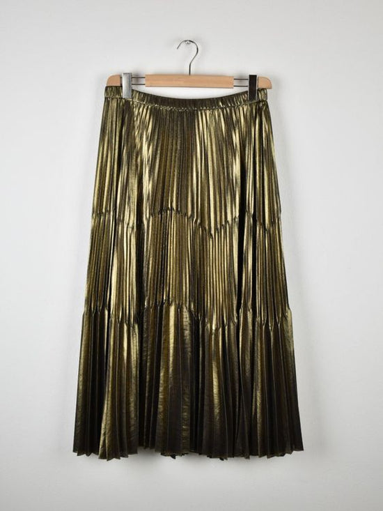 Luisa Spagnoli Rock Gr.M/L, gold metallic, neuwertig - Rock - 2ND STORY