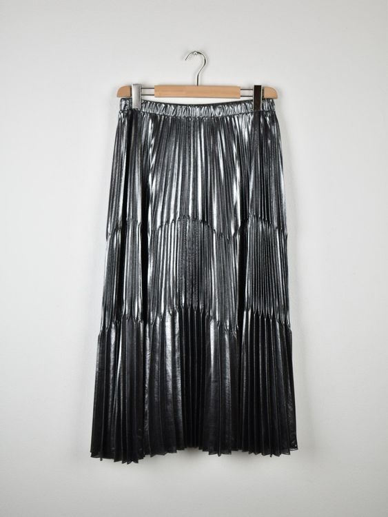 Luisa Spagnoli Rock Gr.M/L, silber metallic, neuwertig - Rock - 2ND STORY