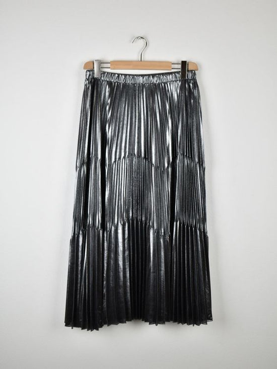 Luisa Spagnoli Rock Gr.M/L, silber metallic, neuwertig - Rock - 2ND STORY