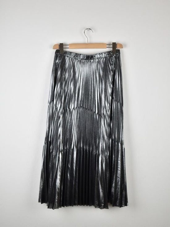 Luisa Spagnoli Rock Gr.M/L, silber metallic, neuwertig - Rock - 2ND STORY