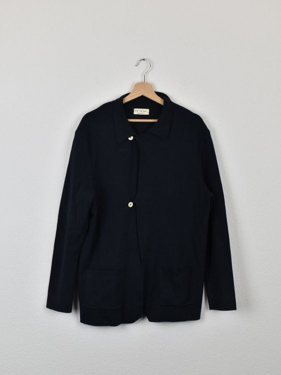 ma' ry' ya Strickjacke, blau, Gr.L, 100% Baumwolle - Strickjacke - 2ND STORY