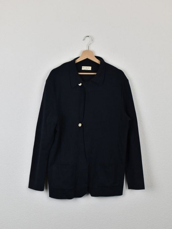 ma' ry' ya Strickjacke, blau, Gr.L, 100% Baumwolle - Strickjacke - 2ND STORY