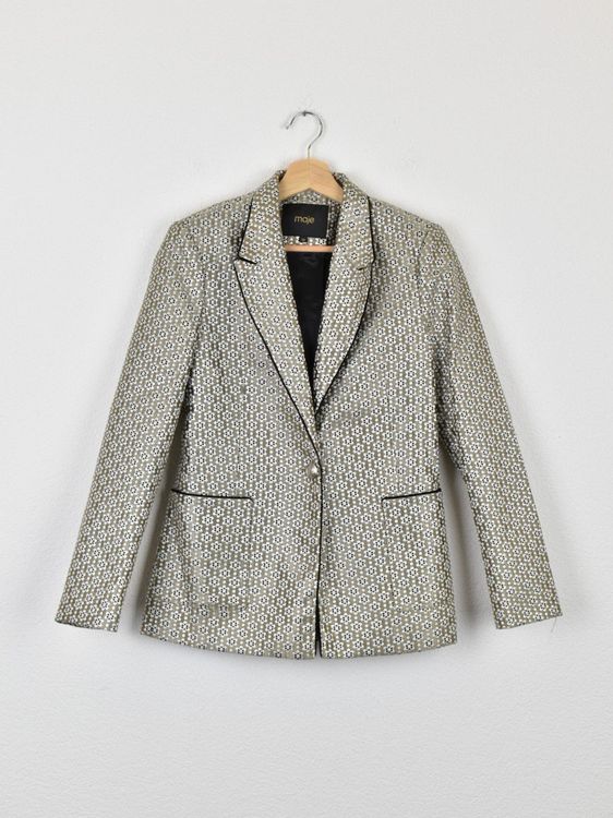 Maje Blazer, gold gemustert, Gr.34 (36), neuwertig - Blazer - 2ND STORY