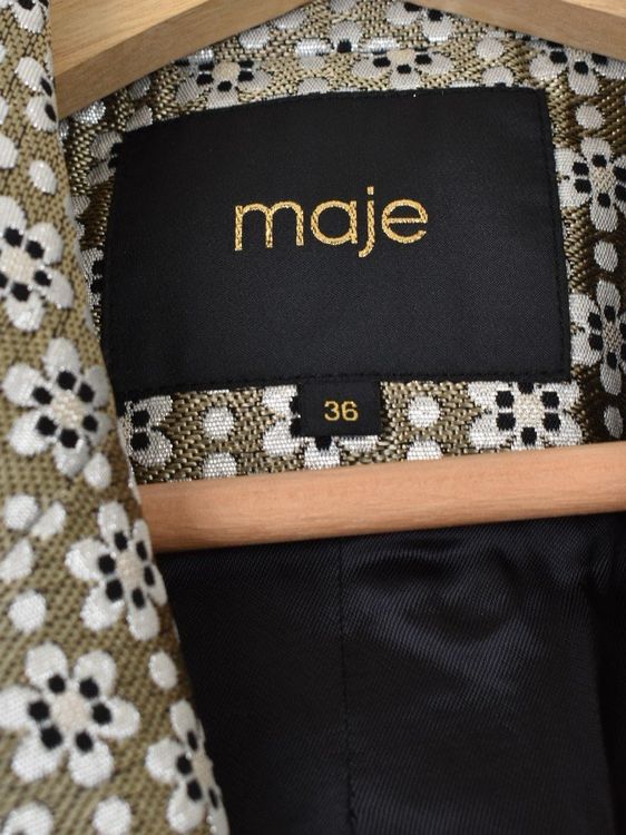 Maje Blazer, gold gemustert, Gr.34 (36), neuwertig - Blazer - 2ND STORY