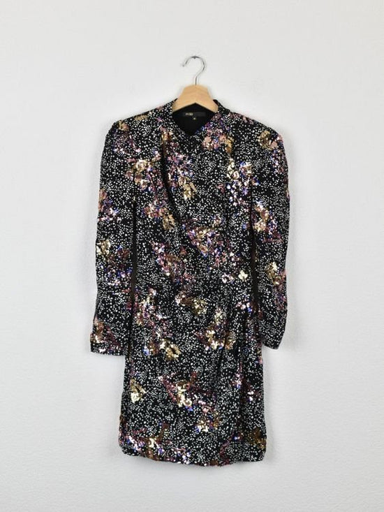 Maje Cocktailkleid mit Pailletten, Gr.34 (36) - Kleid - 2ND STORY