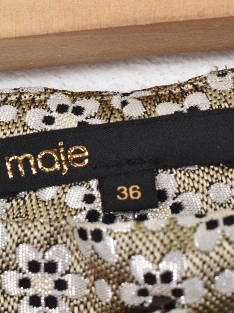 Maje Hose, gold gemustert, Gr.34/36, neuwertig - Hose - 2ND STORY
