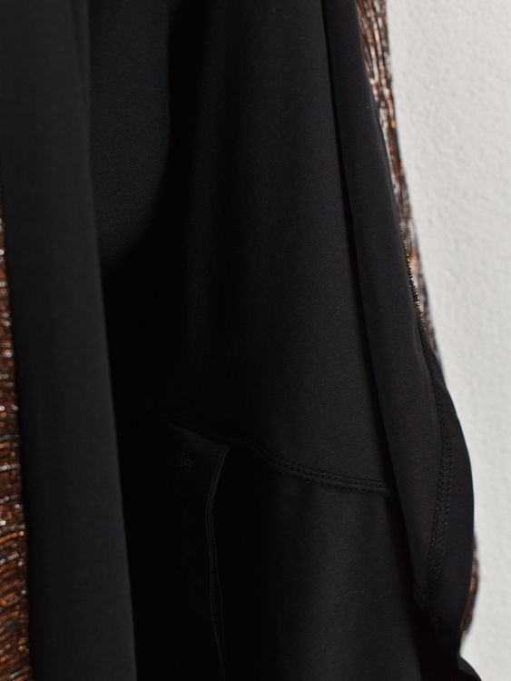 Maje Kleid, Gr.34, Lurex, Kupfer/Silber Metallic - Kleid - 2ND STORY