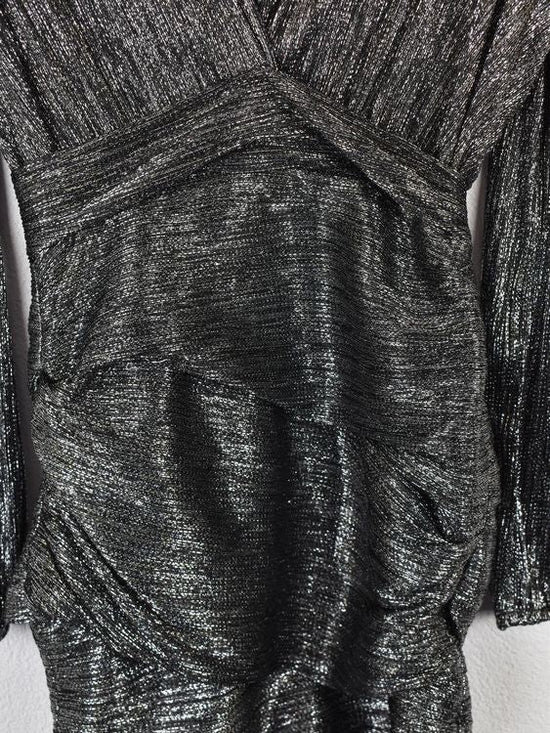 Maje Metallic Glitzer Kleid, Gr.34 (36) - Kleid - 2ND STORY