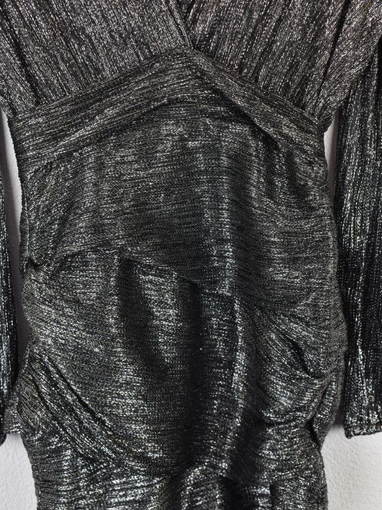 Maje Metallic Glitzer Kleid, Gr.34 (36)
