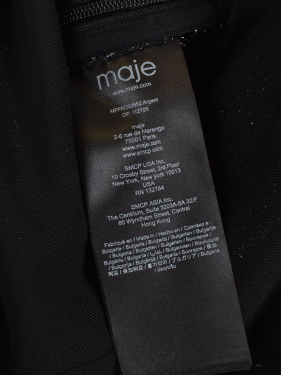 Maje Metallic Glitzer Kleid, Gr.34 (36)