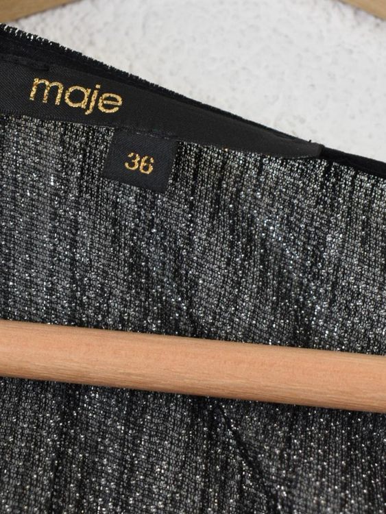 Maje Metallic Glitzer Kleid, Gr.34 (36)