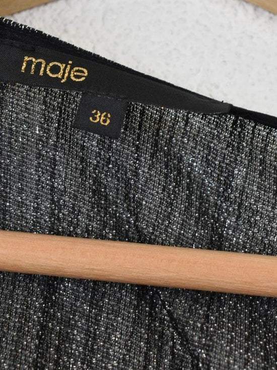 Maje Metallic Glitzer Kleid, Gr.34 (36)