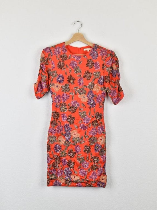 Maje Minikleid, Gr.34, Blumen & Pailletten - Kleid - 2ND STORY