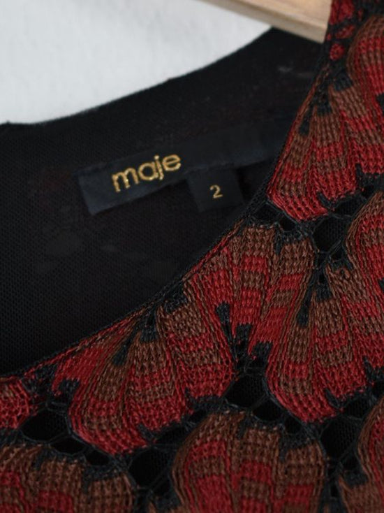 Maje Royani Jacquard - Kleid Gr.2 (36), neuwertig - Kleid - 2ND STORY