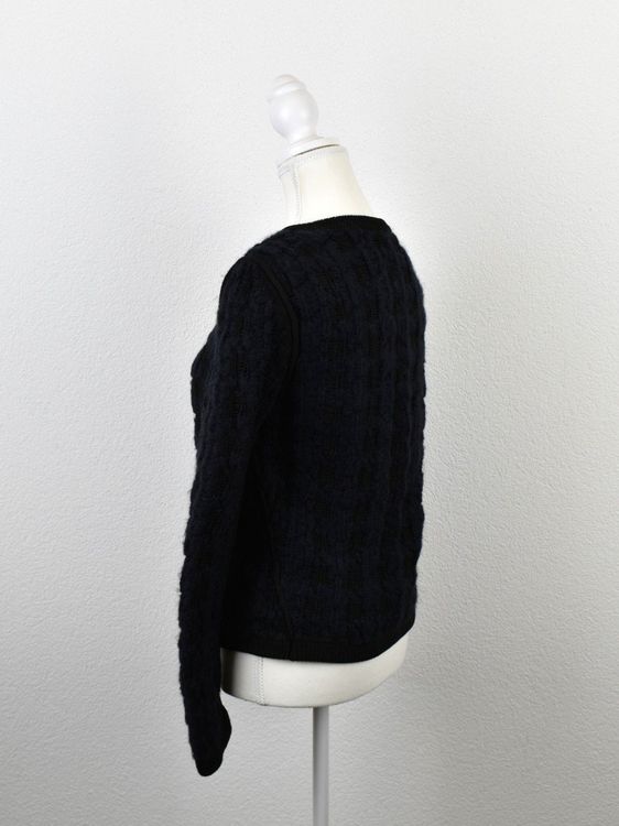 Maje Strickjacke, Gr.3 (38), blau/schwarz - Strickjacke - 2ND STORY