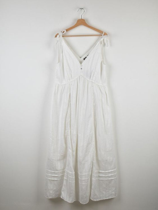 Manor Maxikleid Gr.44, neu, Baumwolle & Leinen