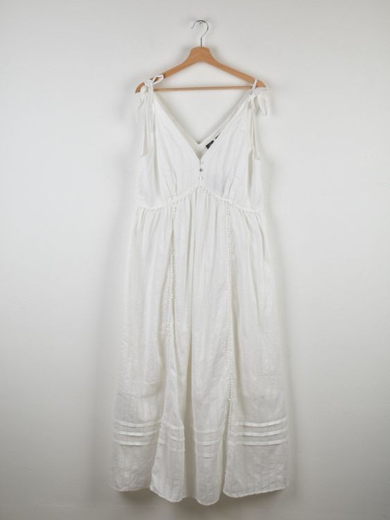Manor Maxikleid Gr.44, neu, Baumwolle & Leinen