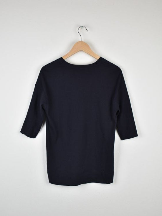 Marc Cain Blusenshirt Gr.36, dunkelblau