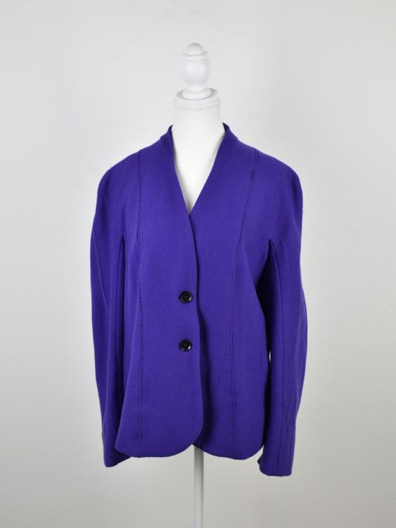 Marc Cain Jacke 100% Schurwolle, lila, Gr.44 (N6) | 2ND STORY 