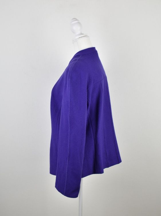 Marc Cain Jacke 100% Schurwolle, lila, Gr.44 (N6) | 2ND STORY 