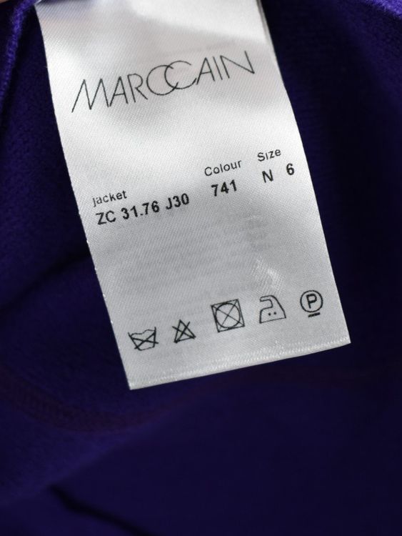 Marc Cain Jacke 100% Schurwolle, lila, Gr.44 (N6) | 2ND STORY 