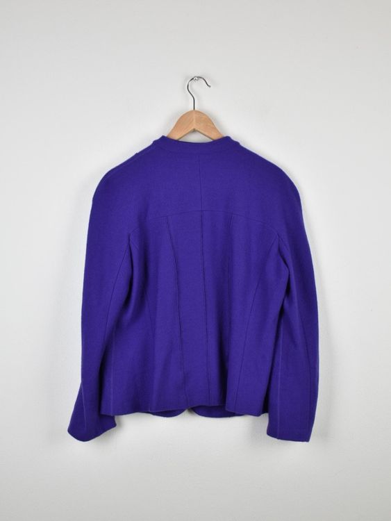 Marc Cain Jacke 100% Schurwolle, lila, Gr.44 (N6) | 2ND STORY 