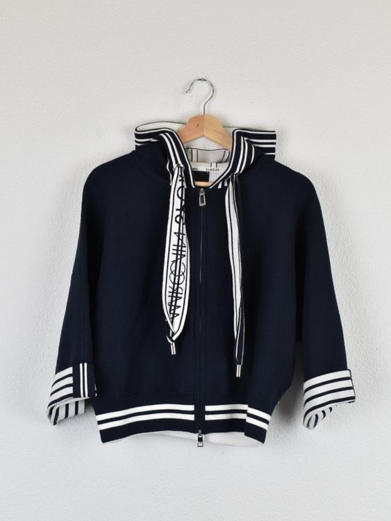 Marc Cain Sports Strickjacke, Gr.34 (N1), oversized, blau - Strickjacke - 2ND STORY