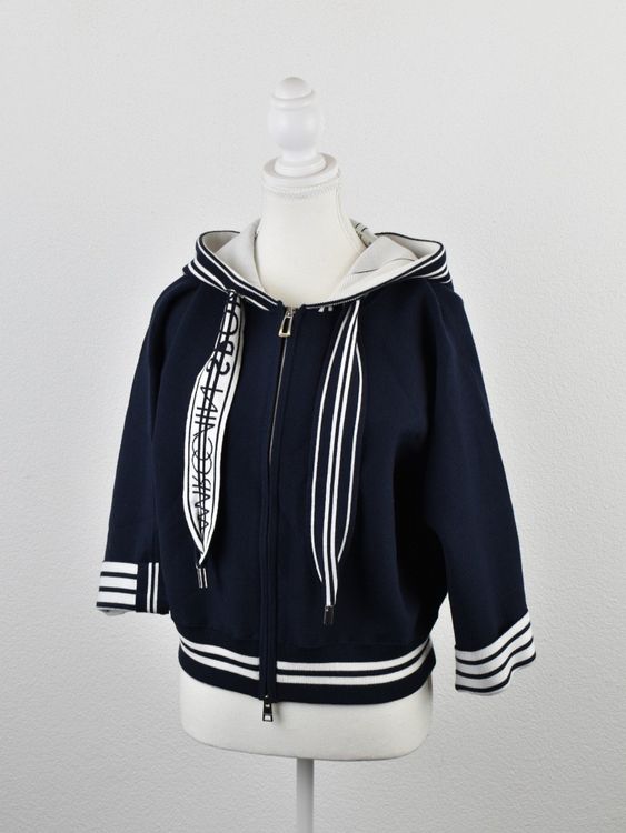 Marc Cain Sports Strickjacke, Gr.34 (N1), oversized, blau - Strickjacke - 2ND STORY