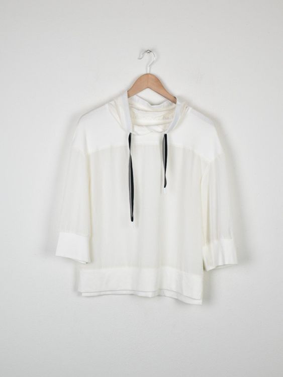 Marc Cain Sports Sweatshirt, Gr.34/36, weiss - Pullover - 2ND STORY