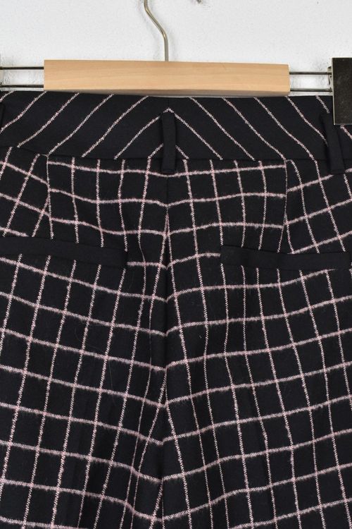 Marc Cain Stoffhose, kariert, schwarz/rosa, Gr.38 (N3) - Hose - 2ND STORY