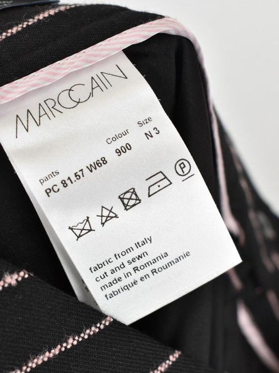Marc Cain Stoffhose, kariert, schwarz/rosa, Gr.38 (N3) - Hose - 2ND STORY